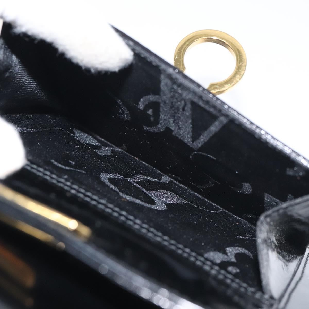 Salvatore Ferragamo Gancini handbag Patent leather, BLACK, PATENT_LEATHER, Handbag