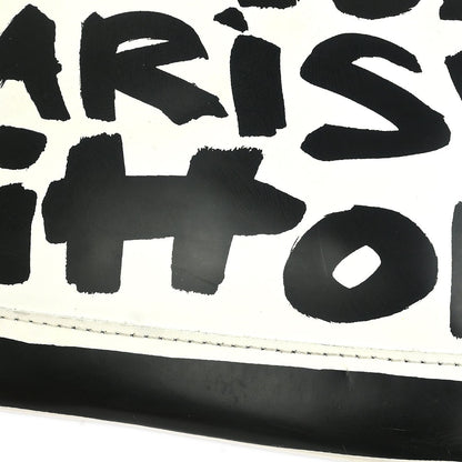 Louis Vuitton Alma Handbag Limited Edition Graffiti Leather, BLACK, LEATHER, Handbag