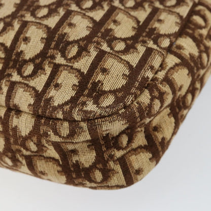 Christian Dior Vintage Trotter Crossbody Bag Diorissimo Coated Canvas, BROWN, CANVAS, Shoulder bag
