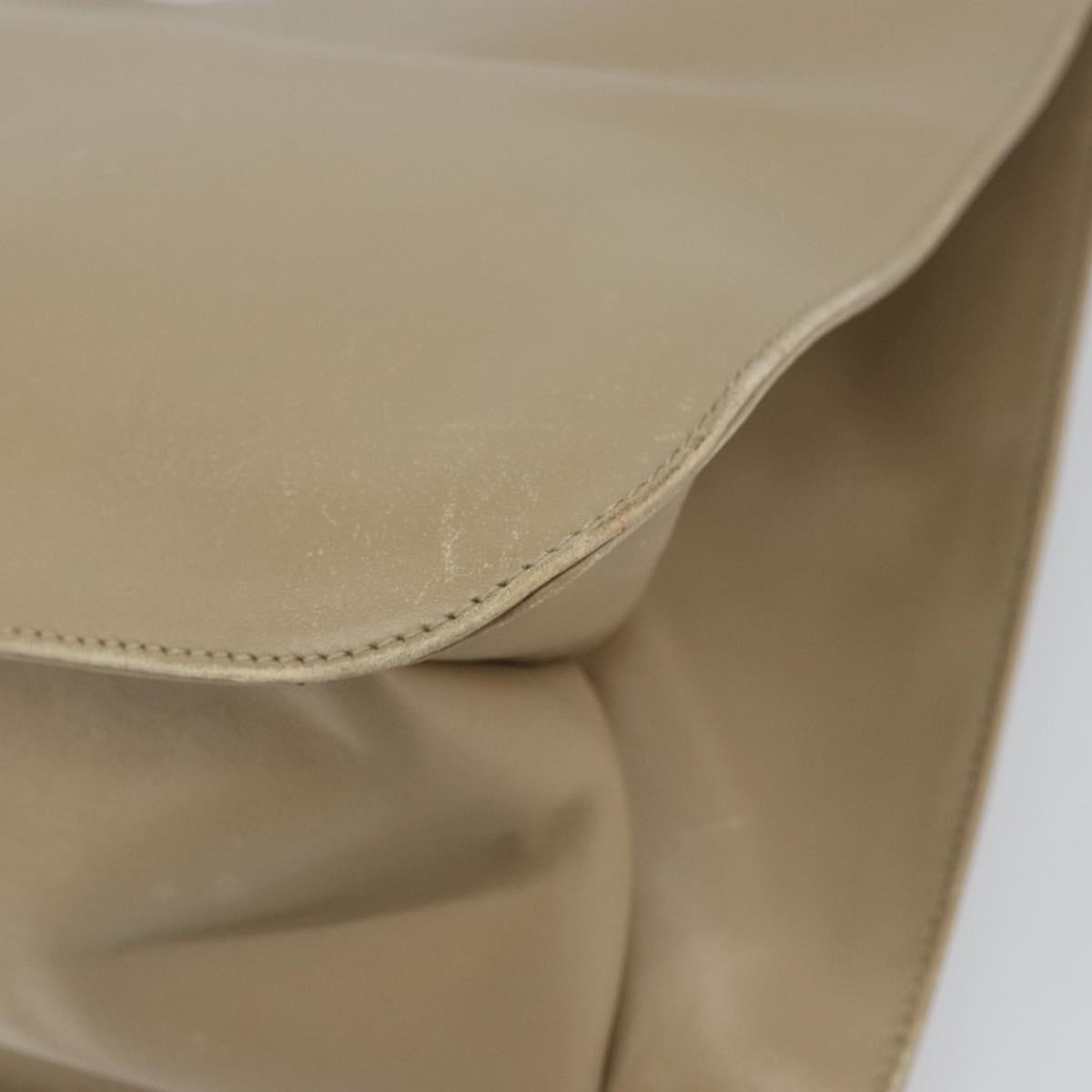 Gucci Vintage Shoulder Bag Leather, BEIGE, LEATHER, Shoulder bag