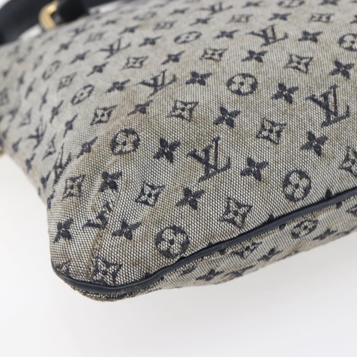 Louis Vuitton Francoise handbag Mini lin, BLUE, CANVAS, Tote bag