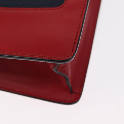 Gucci Sylvie Chain Shoulder Bag Leather, RED, LEATHER, Shoulder bag