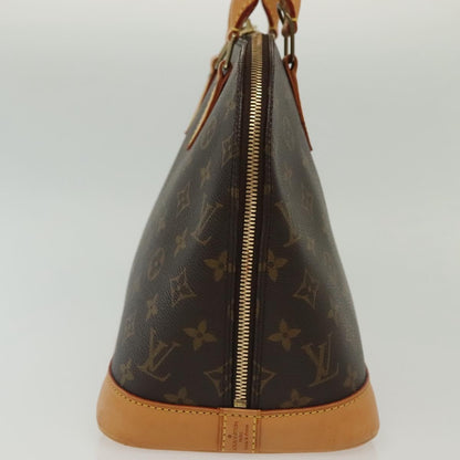 Louis Vuitton Alma Handbag Monogram Canvas, BROWN, CANVAS, Handbag