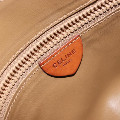 Celine Macadam Shoulder Bag PVC Leather, BROWN, CANVAS, Shoulder bag