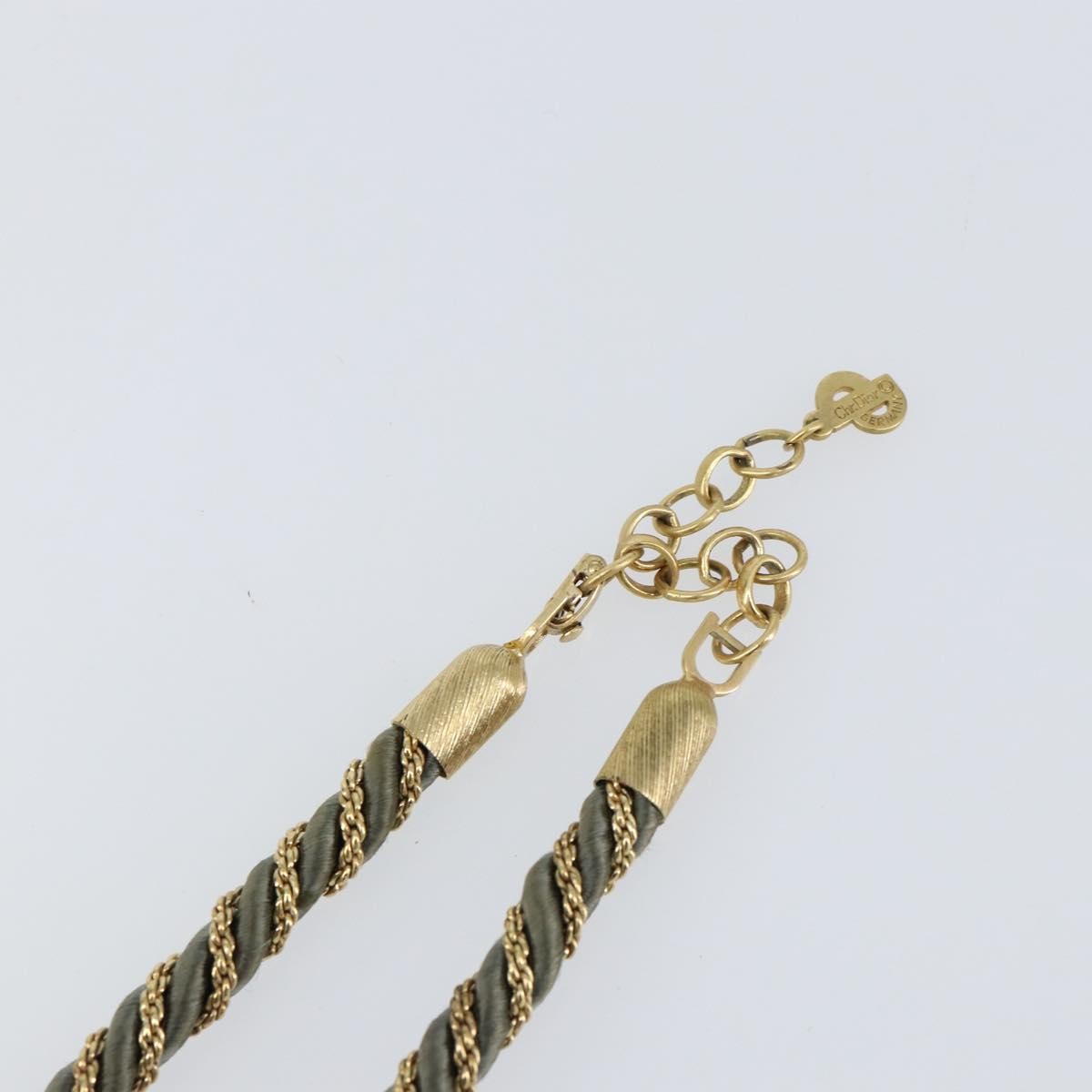 Christian Dior CD Logo necklace Metal, GRAY, METAL, Necklace