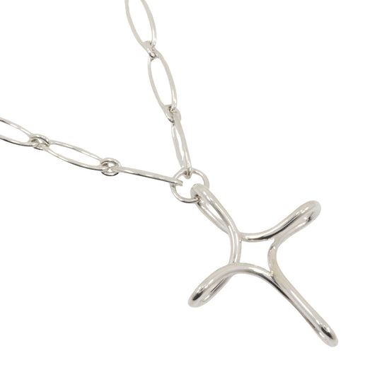 Tiffany & Co. Elsa Peretti Infinity Cross Pendant Necklace Silver 925, SILVER, SILVER, Necklace