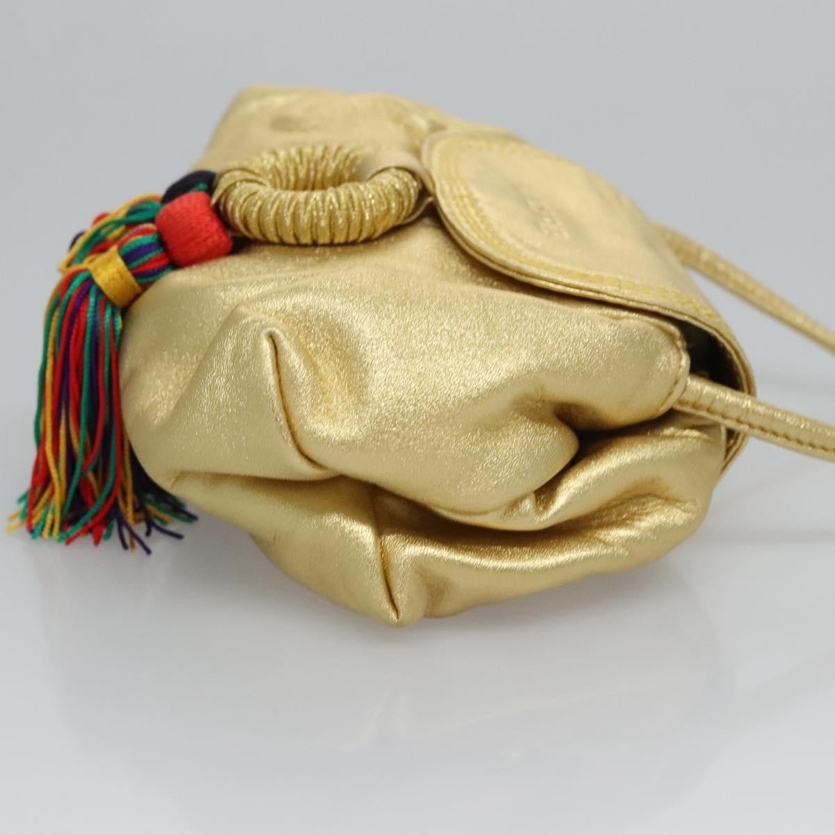 Loewe Vintage Crossbody Leather, GOLD, LEATHER, Shoulder bag