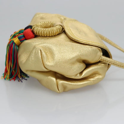 Loewe Vintage Crossbody Leather, GOLD, LEATHER, Shoulder bag