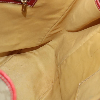 Celine Vintage Macadam Tote bag Canvas and Leather, BEIGE, CANVAS, Tote bag