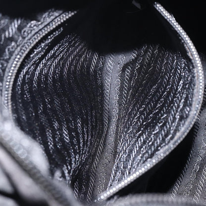 Prada Vintage Zip Tote Tessuto, BLACK, NYLON, Tote bag