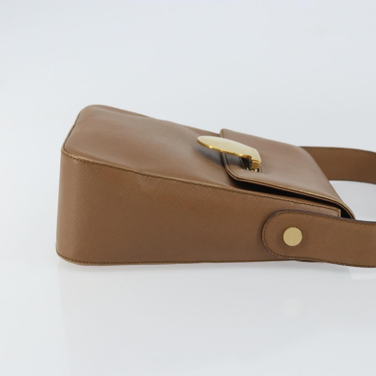 Salvatore Ferragamo Vintage Handbag Leather, BROWN, LEATHER, Handbag