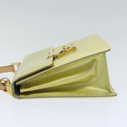 Louis Vuitton Spring Street NM Handbag Monogram Vernis with Monogram Canvas, BEIGE, PATENT_LEATHER, Handbag