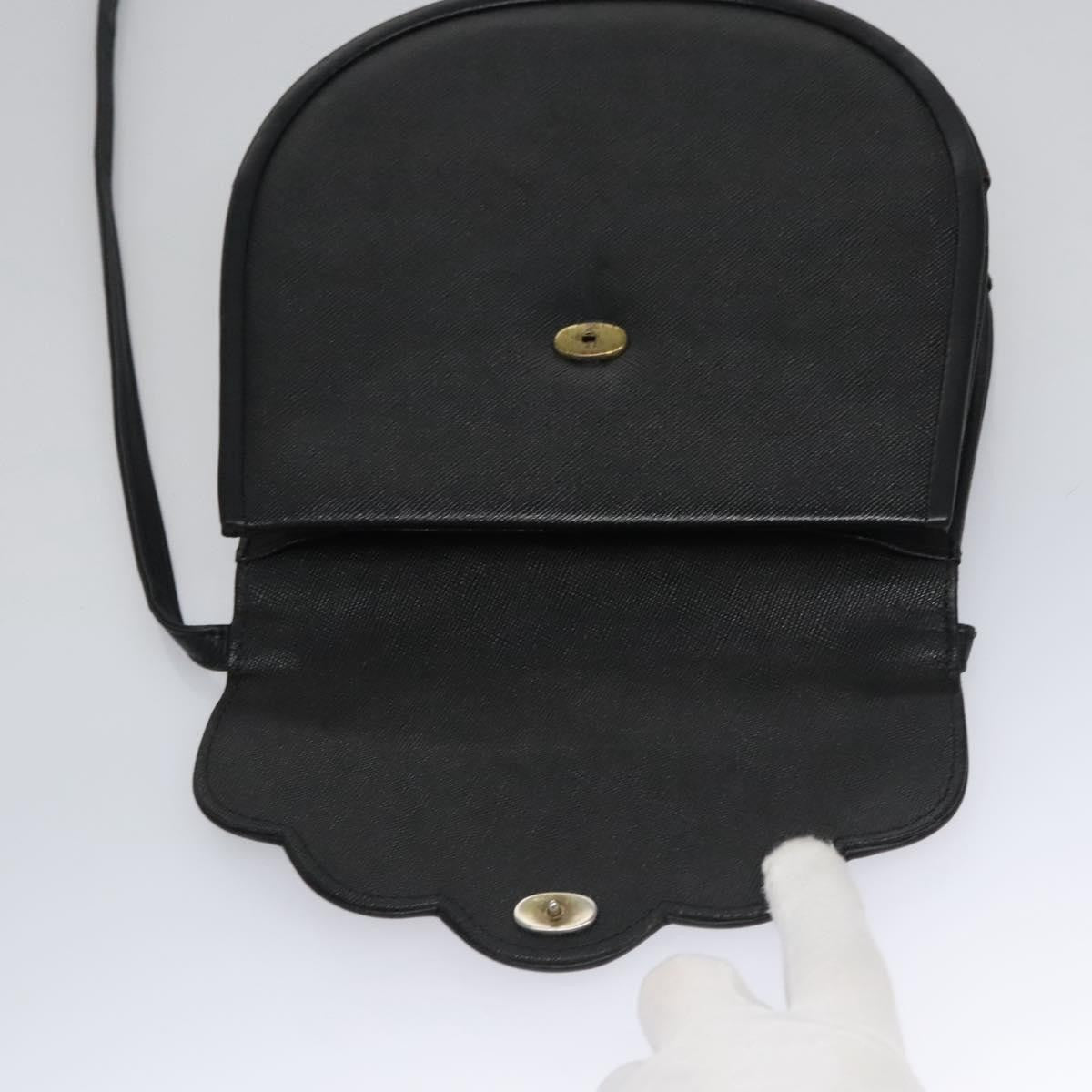 Saint Laurent Vintage Shoulder Bag Leather, BLACK, LEATHER, Shoulder bag