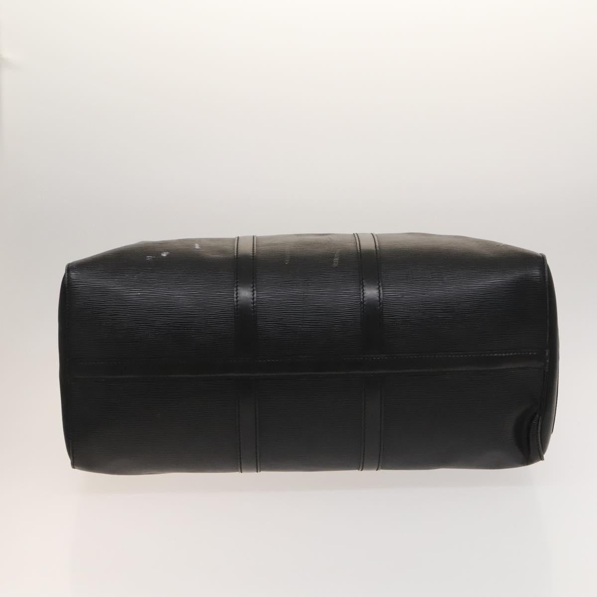 Louis Vuitton Keepall Bag Epi Leather, BLACK, LEATHER, Travel bag