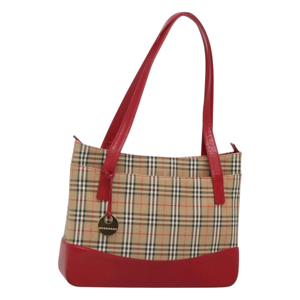 Burberry Nova Check Tote canvas check pattern, BEIGE, CANVAS, Tote bag