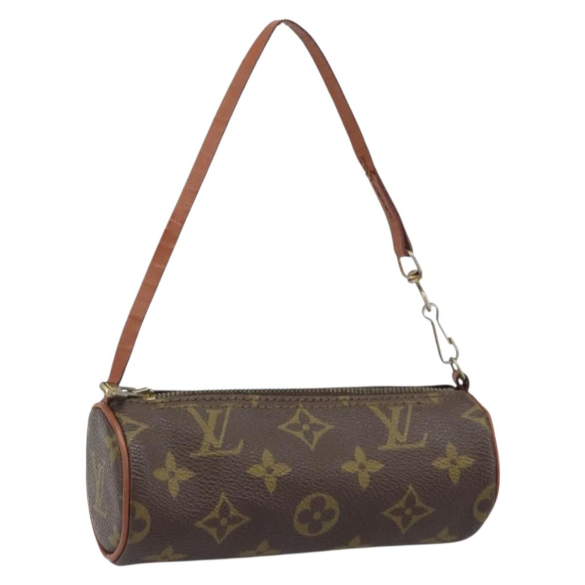 Louis Vuitton Papillon Pochette Monogram Canvas, BROWN, CANVAS, Clutche & pouche