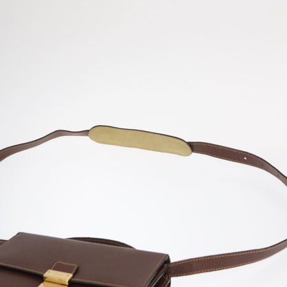 Gucci Vintage Shoulder Bag Leather, BROWN, LEATHER, Shoulder bag