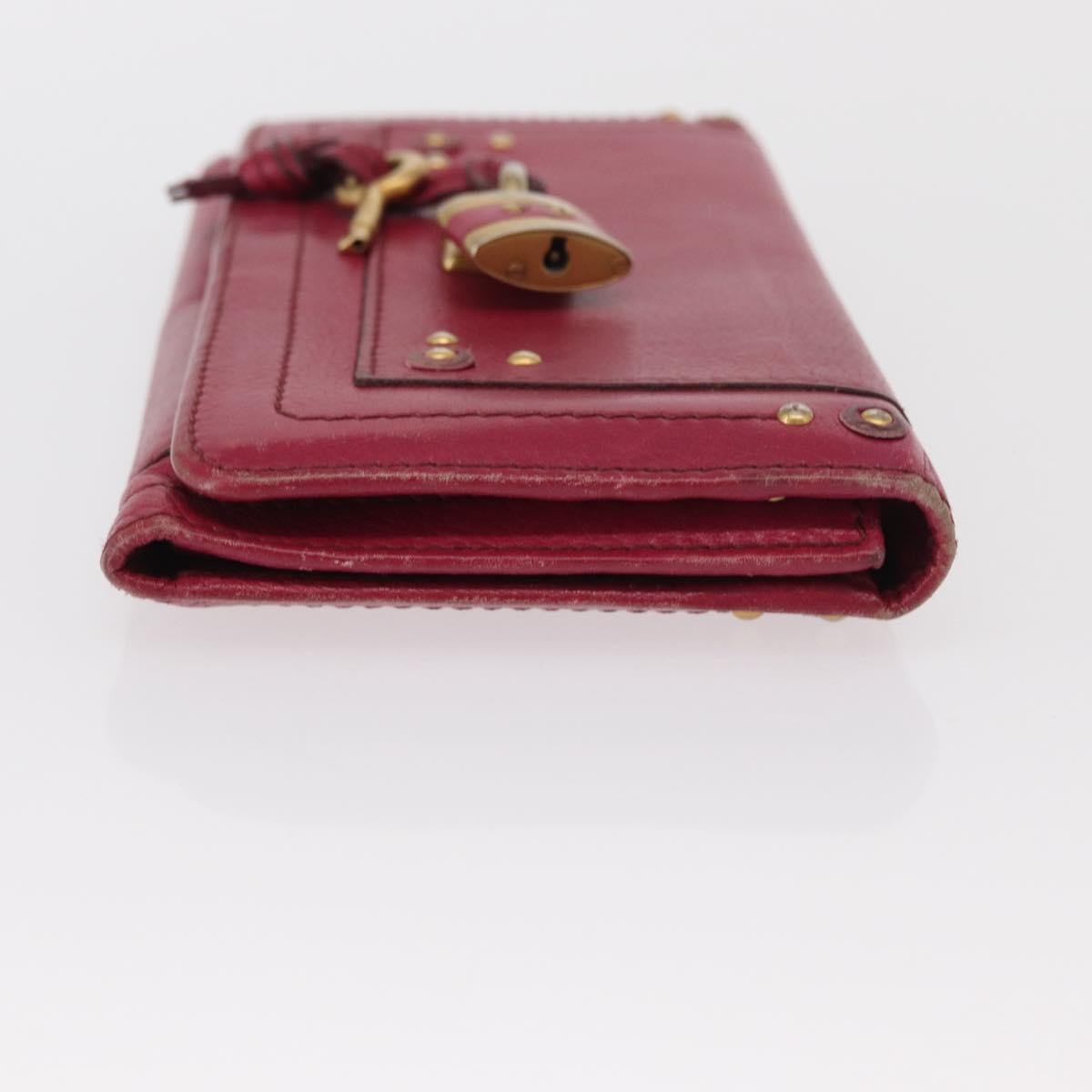 Chloe Paddington Wallet Leather, PINK, LEATHER, Wallets