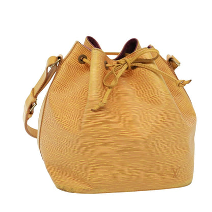 Louis Vuitton Petit Noe Handbag Epi Leather, YELLOW, LEATHER, Handbag
