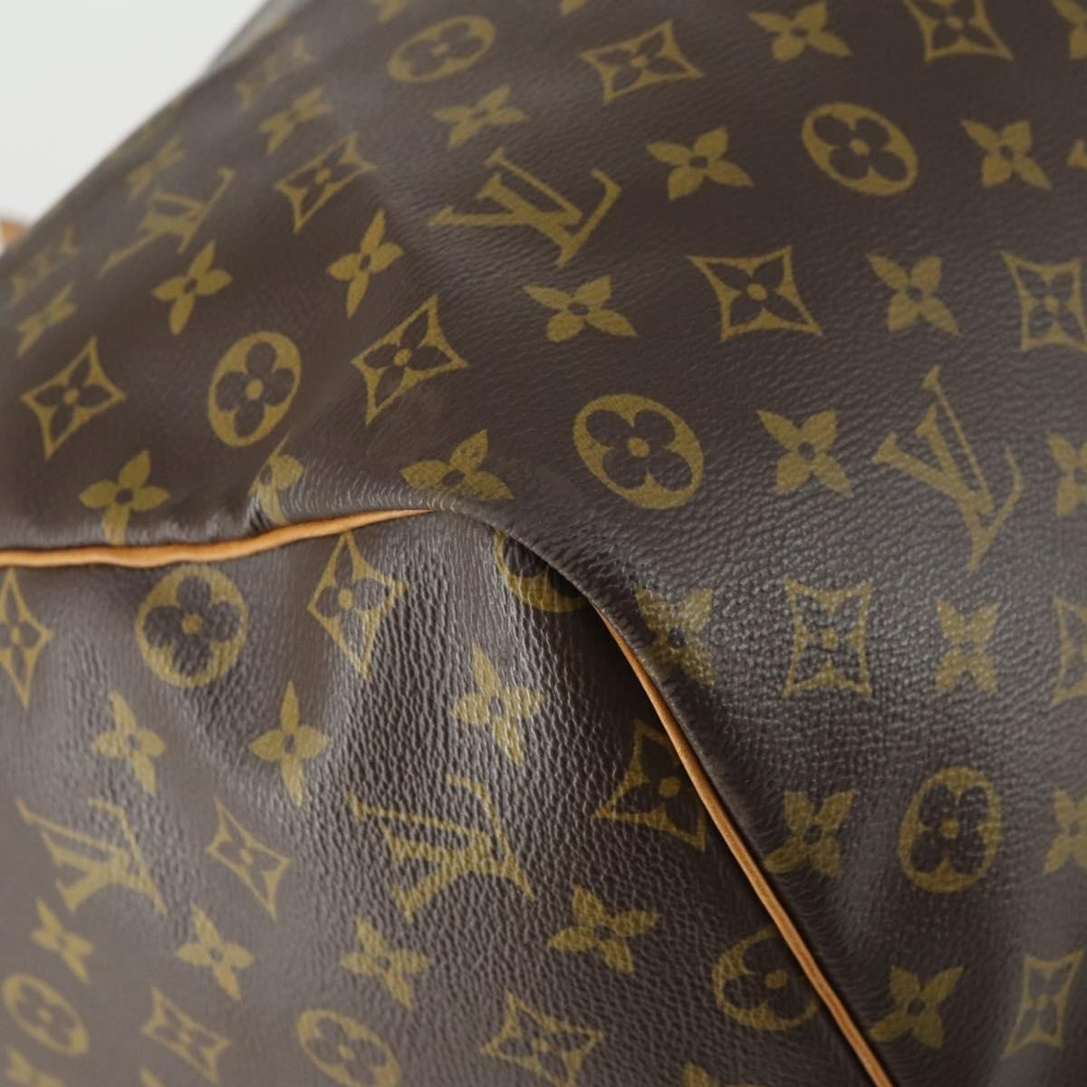 Louis Vuitton Keepall Bag Monogram Canvas, BROWN, CANVAS, Travel bag