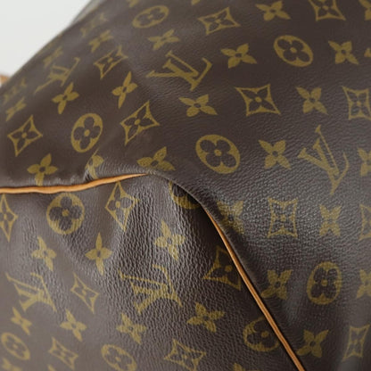 Louis Vuitton Keepall Bag Monogram Canvas, BROWN, CANVAS, Travel bag