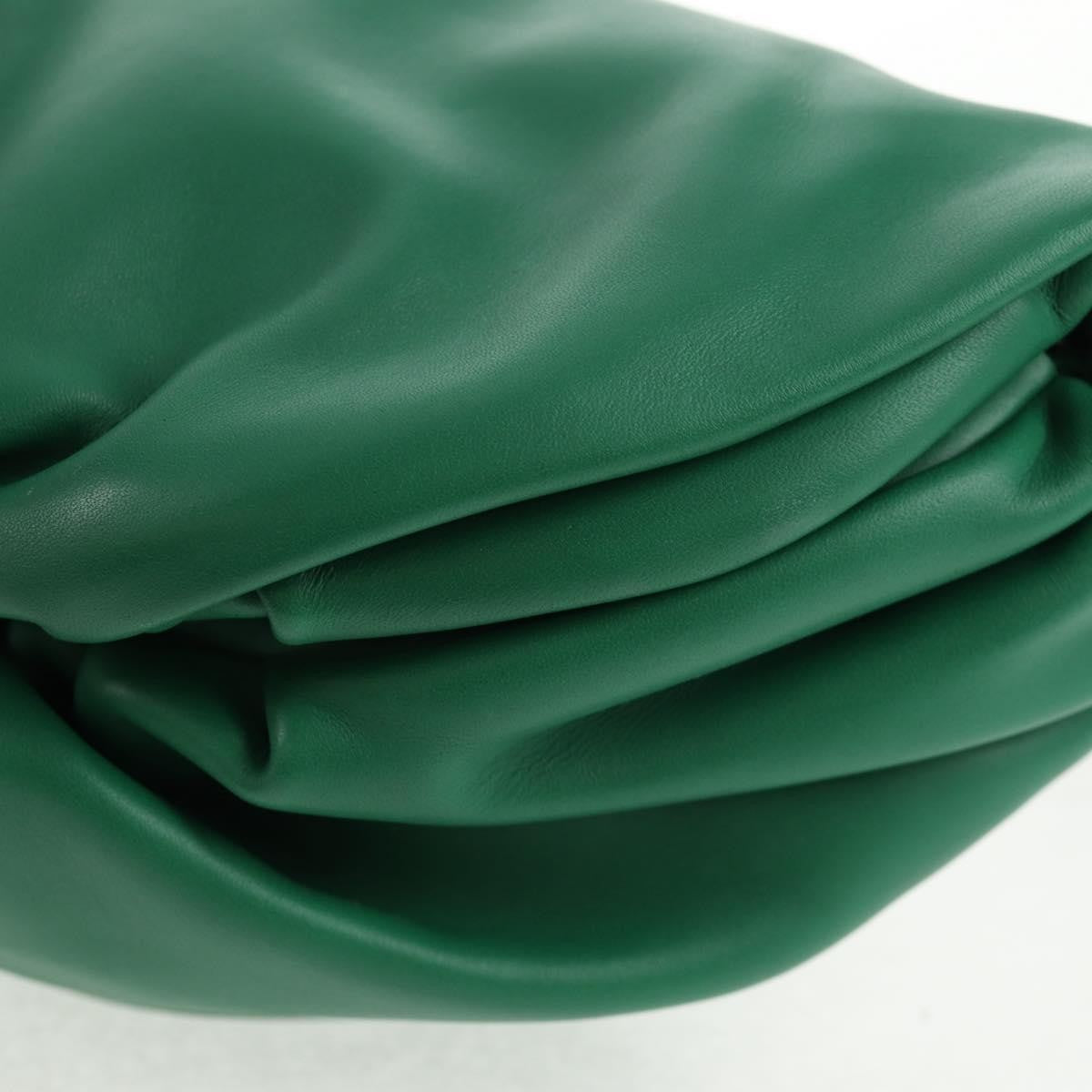 Bottega Veneta The Chain Pouch Leather, GREEN, LEATHER, Clutche & pouche