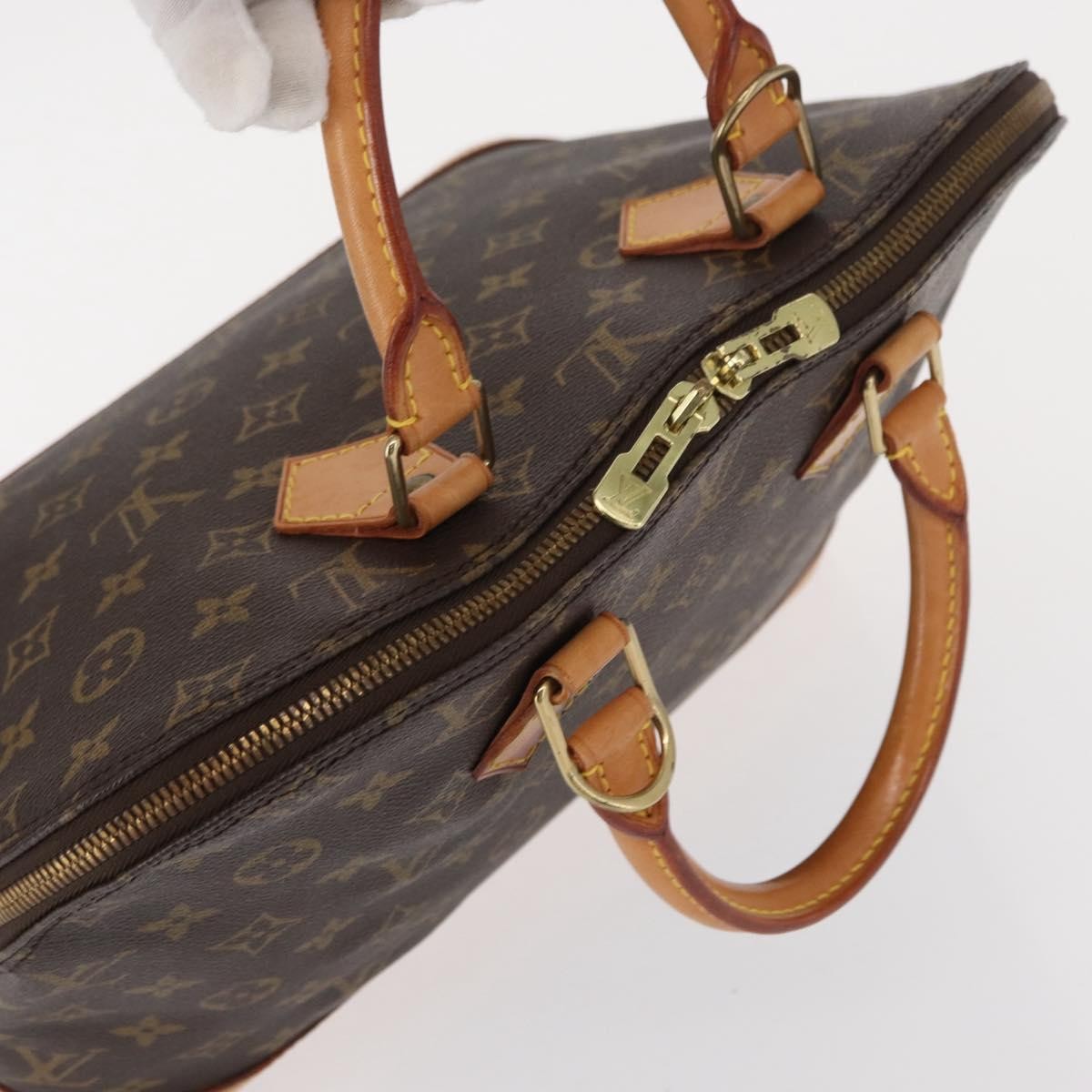 Louis Vuitton Alma Handbag Monogram Canvas, BROWN, CANVAS, Handbag