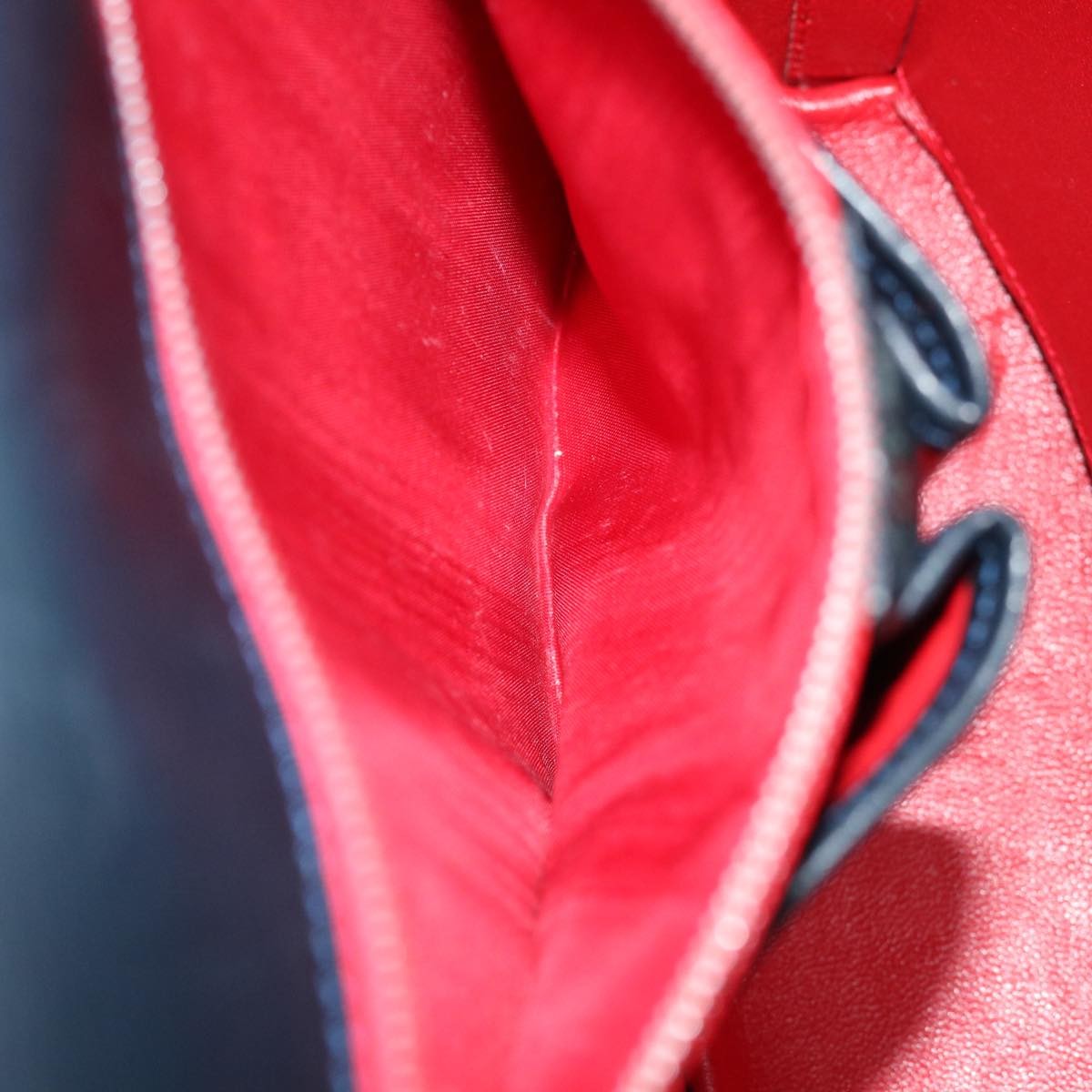 Celine Vintage Circle Logo Crossbody Bag Leather, NAVY, LEATHER, Crossbody bag