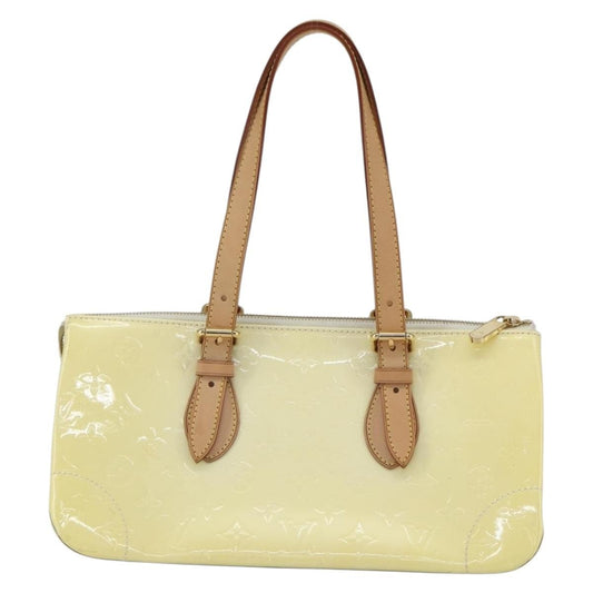 Louis Vuitton Rosewood Avenue Handbag Monogram Vernis, YELLOW, PATENT_LEATHER, Handbag