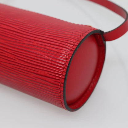 Louis Vuitton Soufflot Pochette Epi Leather, RED, LEATHER, Clutche & pouche