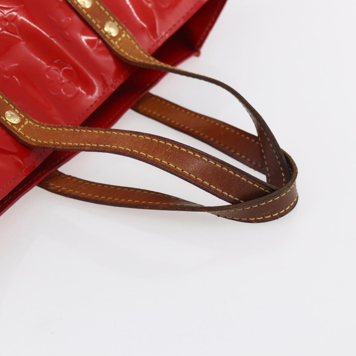 Louis Vuitton Reade Handbag Monogram Vernis, RED, PATENT_LEATHER, Handbag