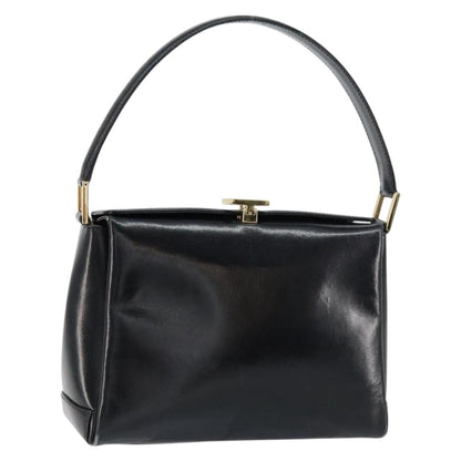 Gucci Vintage Handbag Leather, BLACK, LEATHER, Handbag