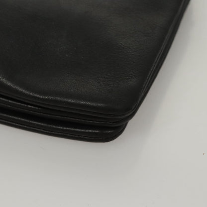 Celine Trio Crossbody Bag Leather, BLACK, LEATHER, Crossbody bag