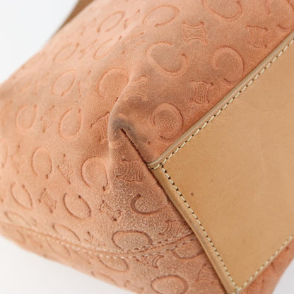 Celine C Macadam Shoulder bag Suede, ORANGE, SUEDE, Shoulder bag