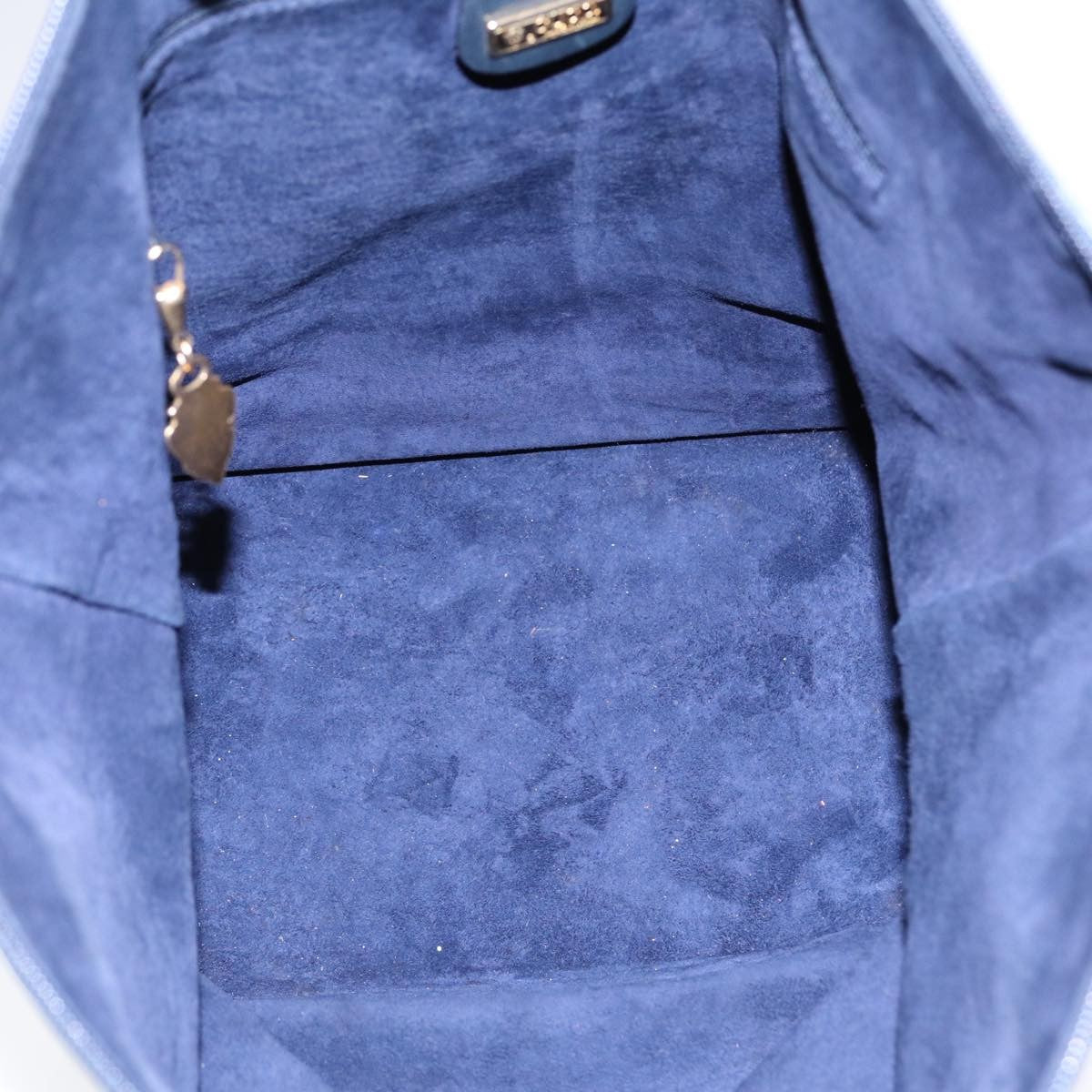 Gucci Vintage Shoulder Bag Leather, NAVY, LEATHER, Shoulder bag