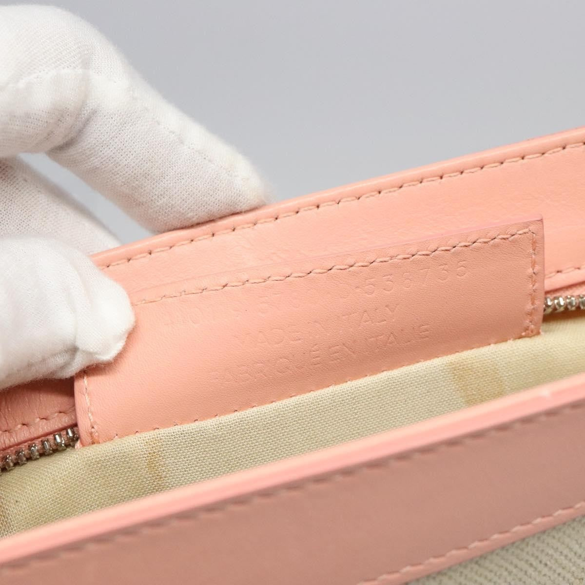 Balenciaga Navy Clutch Canvas with Leather, PINK, CANVAS, Clutche & pouche