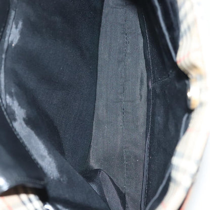 Burberry Shoulder Bag Nova Check Canvas, BEIGE, CANVAS, Shoulder bag