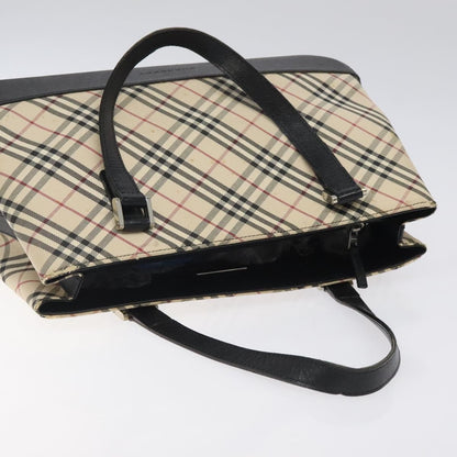 Burberry Nova Check Handbag Nova Check Canvas and leather, BEIGE, CANVAS, Handbag