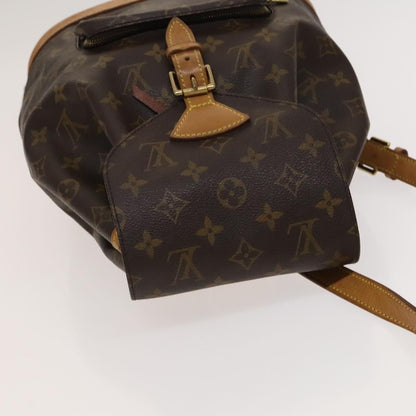 Louis Vuitton Vintage Montsouris Backpack Monogram Canvas, BROWN, CANVAS, Backpack