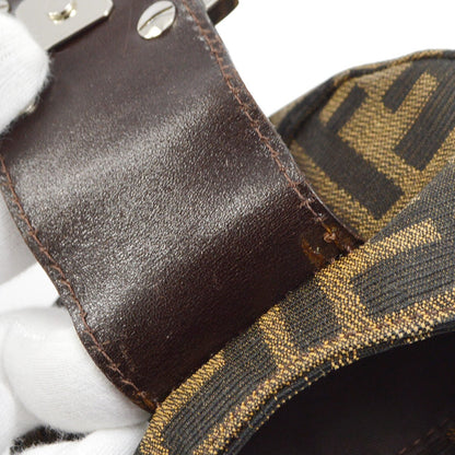 Fendi Cookie Hobo Zucca Canvas, BROWN, CANVAS, Clutche & pouche