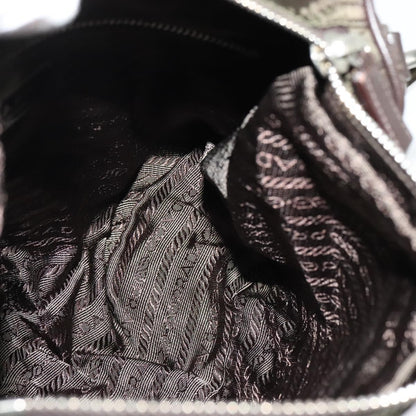 Prada Vintage Flap Shoulder Bag Nylon, KHAKI, NYLON, Shoulder bag