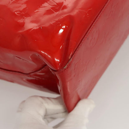 Louis Vuitton Reade Handbag Monogram Vernis, RED, PATENT_LEATHER, Handbag
