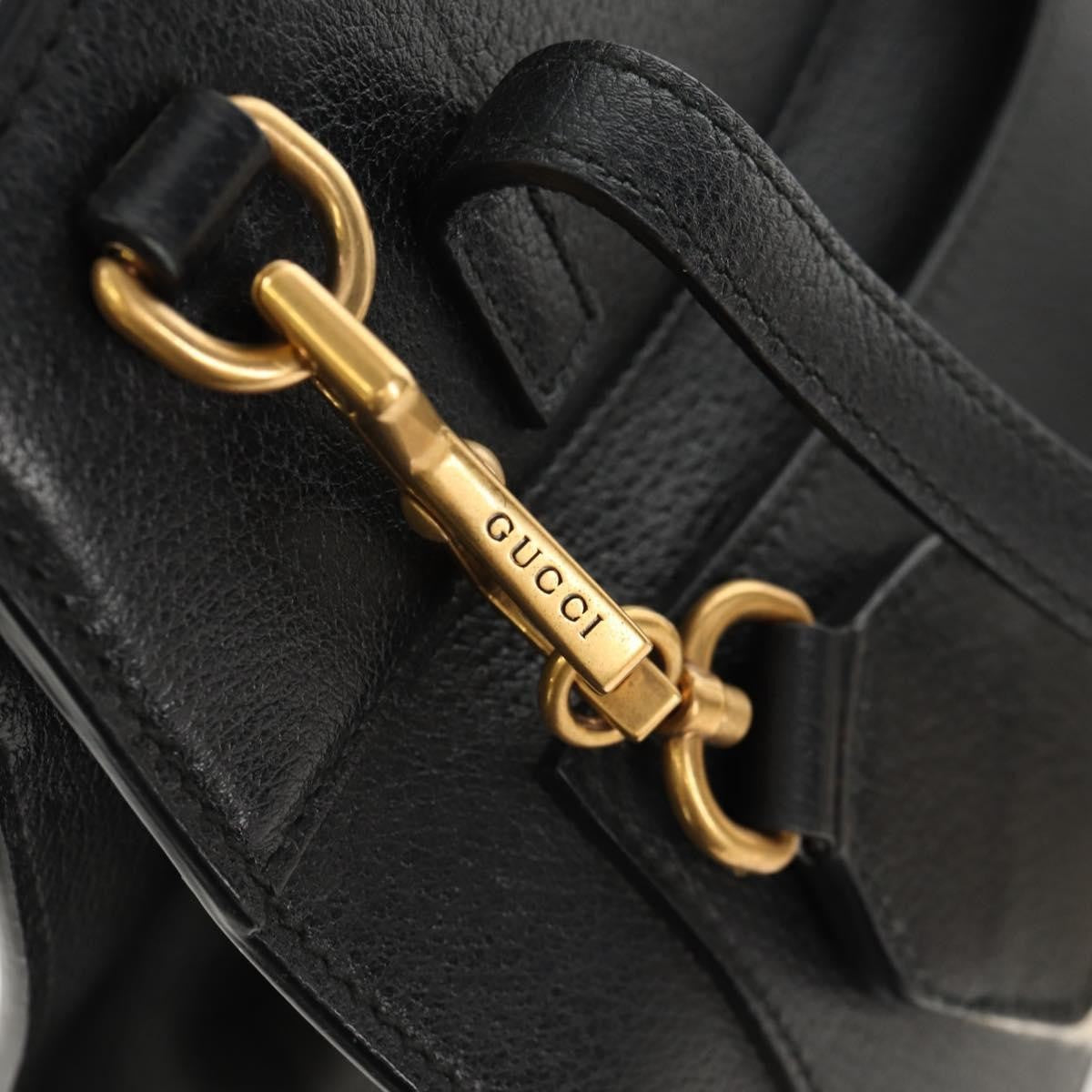 Gucci Totem Top Handle Bag Leather, BLACK, LEATHER, Handbag