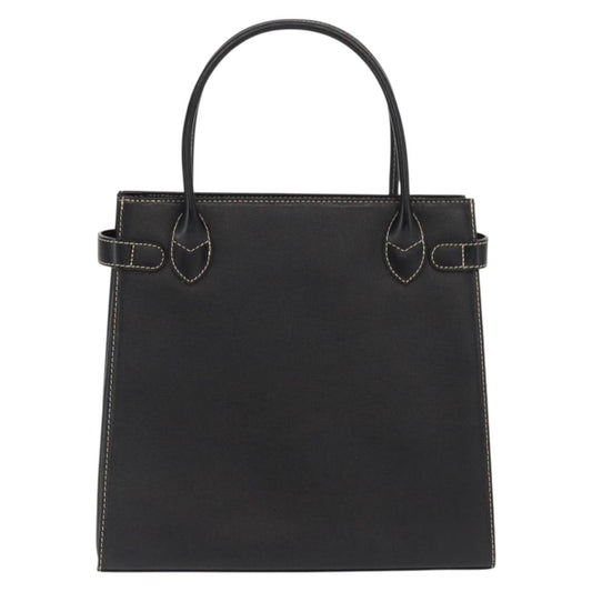 Burberry Vintage Handbag Leather, BLACK, LEATHER, Handbag