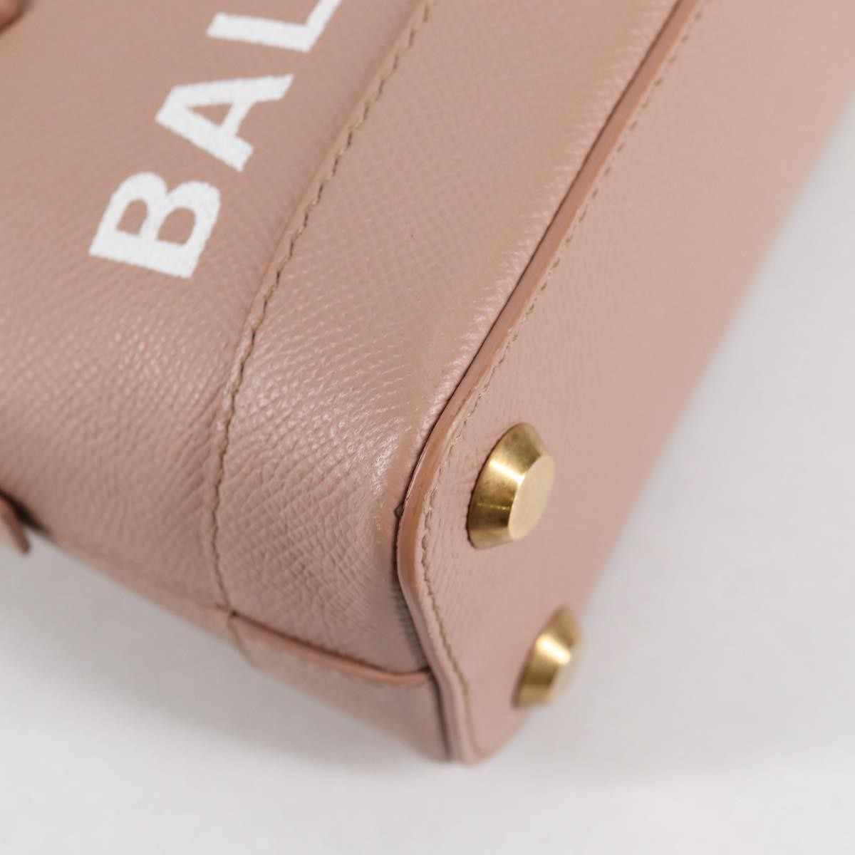Balenciaga Logo Ville Bag Leather, PINK, LEATHER, Handbag