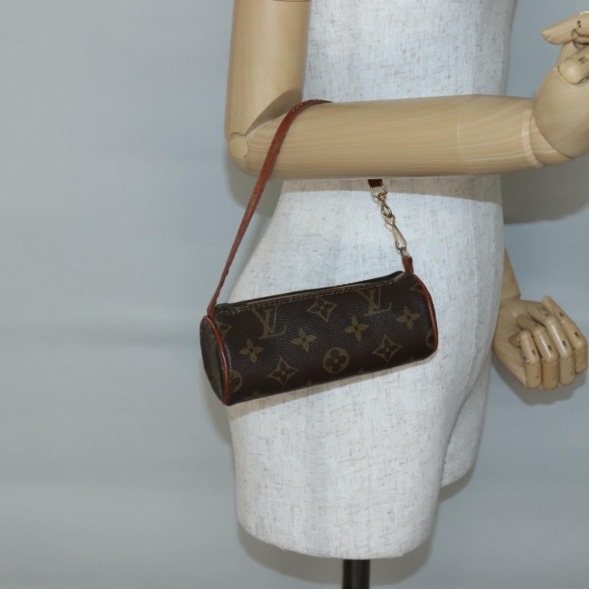 Louis Vuitton Papillon Pochette Monogram Canvas, BROWN, CANVAS, Handbag