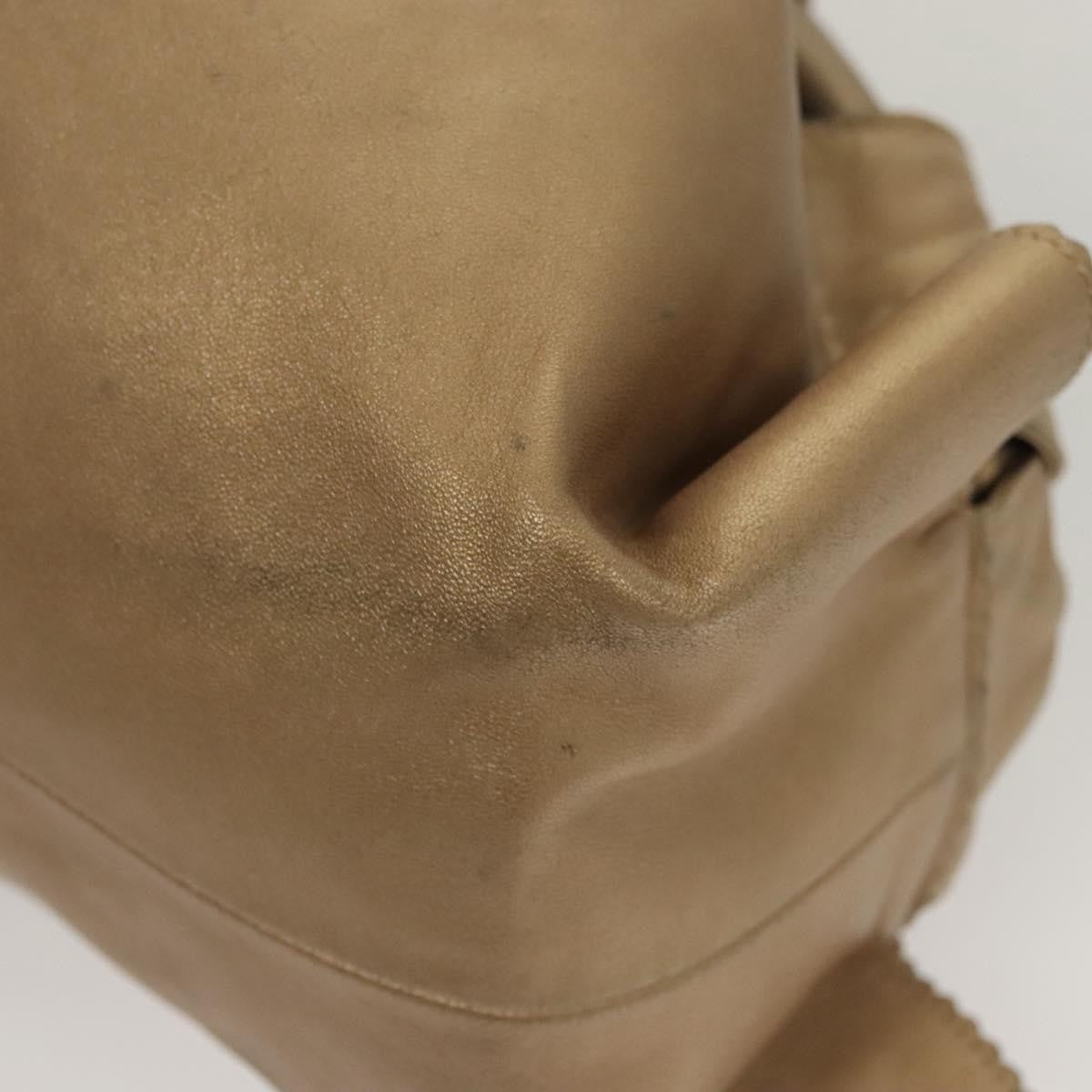 Loewe Anagram Logo Nappa Aire Hand Bag Leather, GOLD, LEATHER, Handbag