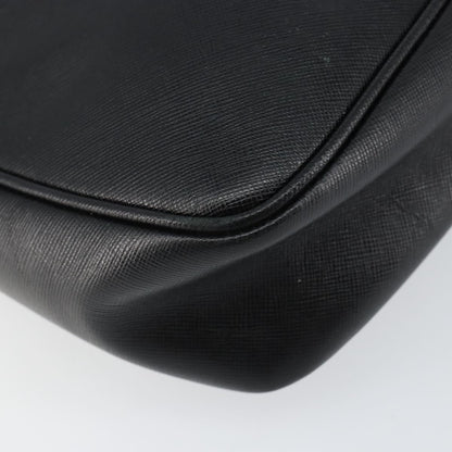 Salvatore Ferragamo Vintage Shoulder Bag Leather, BLACK, LEATHER, Shoulder bag