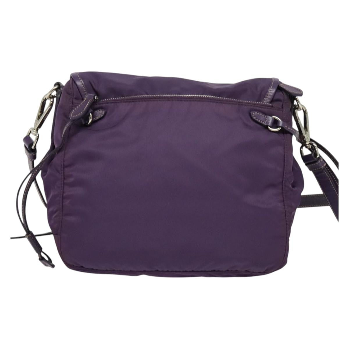 Prada Double Buckle Flap Camera Bag Tessuto, PURPLE, NYLON, Shoulder bag