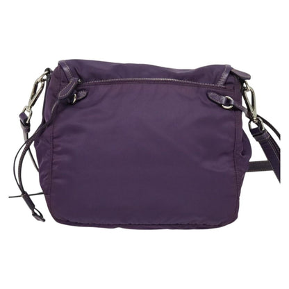 Prada Double Buckle Flap Camera Bag Tessuto, PURPLE, NYLON, Shoulder bag